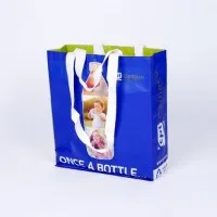 Sab saum toj muag zoo Superior Advertising Laminated PP Woven hnab rau ntawm qhov chaw tsim tshuaj paus
