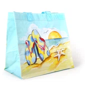 Matt Laminated Tote Hnab